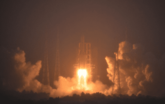 Long March-5 rocket blasts off from Wenchang Space Launch Site, May 3, 2024.