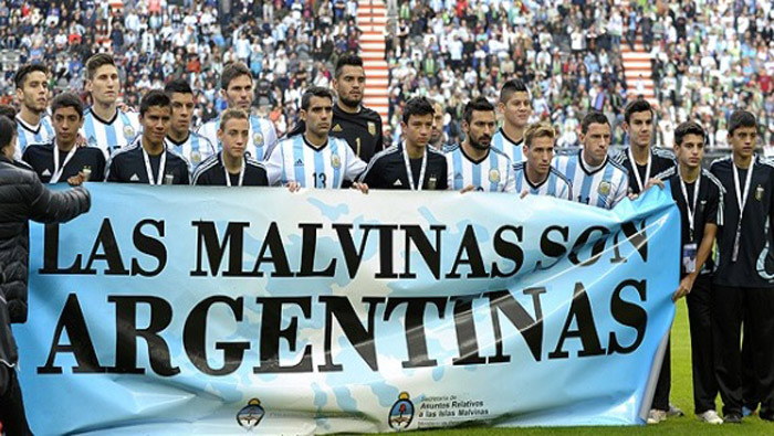 La selección apoya la causa de Las Malvinas. (Foto: Archivo)