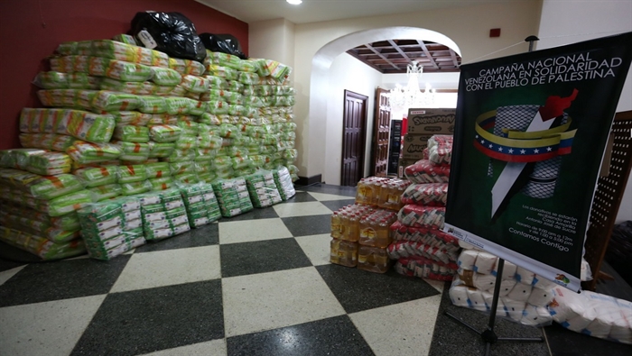 El gobierno venezolano ya realizó un envío de ayuda humanitaria a Gaza. (Foto: AVN)