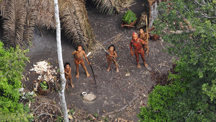 El primer avistamiento de esta tribu tuvo lugar el pasado 27 de junio. (Foto: Suvival International)