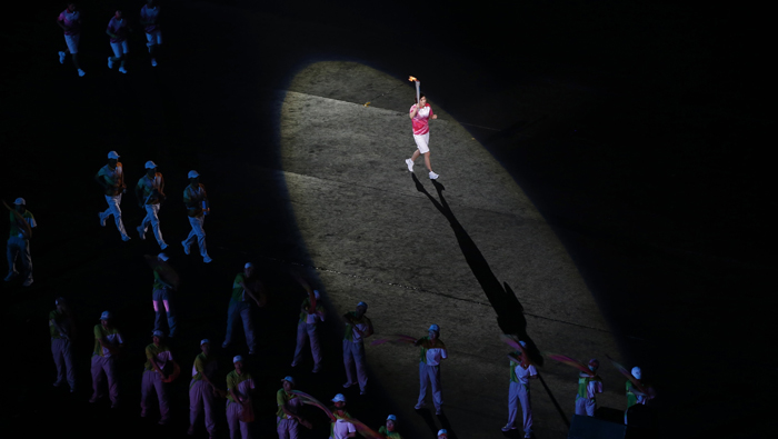 Entrada al estadio de la antorcha olímpica. (Foto: Reuters)