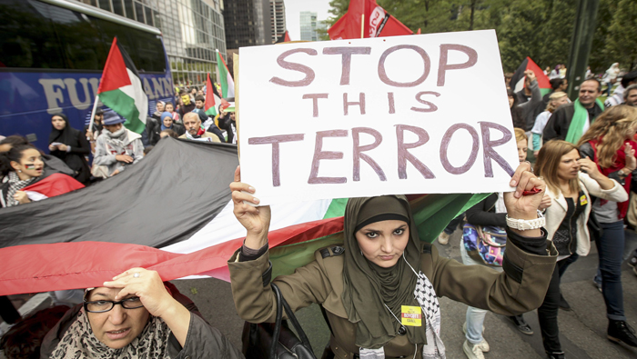 La manifestación, transcurrió sin incidentes y fue organizada por la plataforma "Gaza urgente". (Foto: EFE)