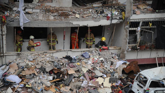 La explosión ocurrió en un complejo residencial (Xinhua)