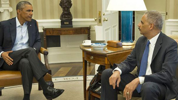 El secretario de Justicia de Estados Unidos, Eric Holder, fue enviado por Obama a Fergurson