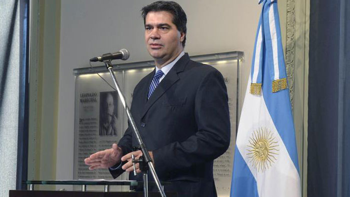 El jefe del Gabinete de Argentina, Jorge Capitanich, acusó a lideres sindicales de apoyar a los fondos buitres. (Foto: EFE)