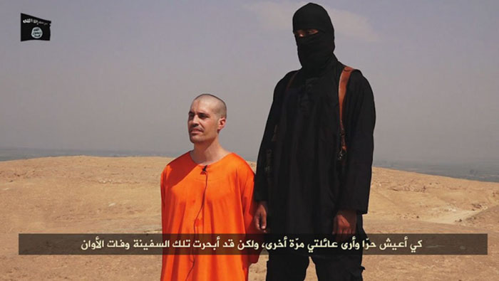 El Estado Islámico difundió un video donde se muestra la decapitación del periodista James Foley.  (AFP)