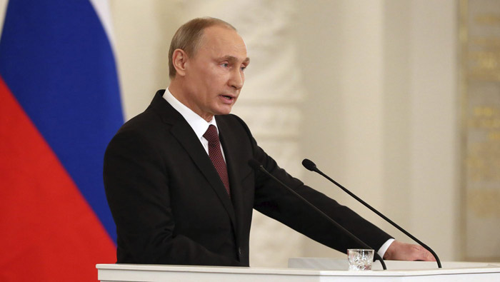 Esta es la segunda visita de Putin a Crimea desde que esa región aprobó su adhesión a Rusia. (EFE)