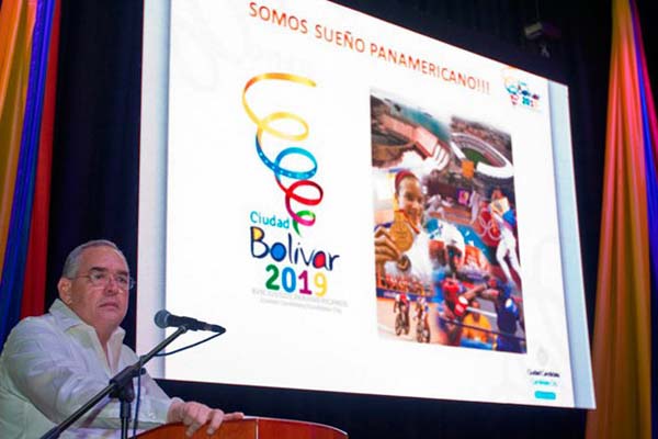 Gobernador del estado Bolívar en Venezuela postuló a la entidad como sede de los Juegos Panamericanos 2019. (Foto: Gobernación del estado Bolívar)
