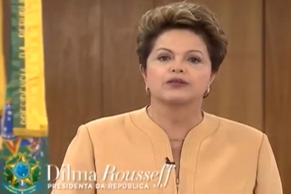 Protestas disminuyeron tras mensaje de la presidenta Dilma Rousseff (Foto: Archivo)