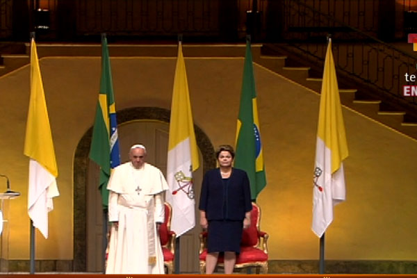 La mandataria brasileña resaltó el trabajo de su Gobierno junto a las pastorales católicas (Foto: teleSUR)