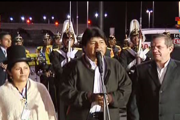 Presidente Morales señala importancia de su visita a Ecuador. (Foto: teleSUR)