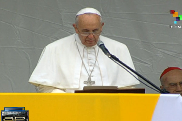 Papa Francisco: Nadie puede permanecer insensible frente a las desigualdades del mundo. (Foto: teleSUR)