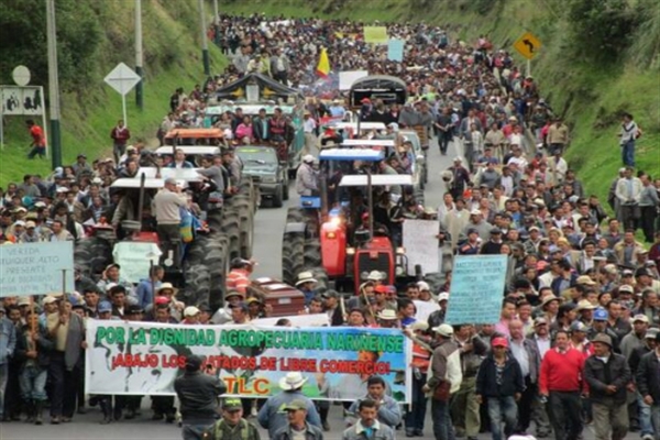 Este jueves arriba a su cuarto día el Paro Nacional Agrario convocado en Colombia. (Foto: Archivo)