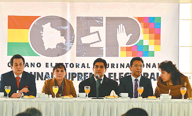 El TSE de Bolivia se mantiene vigilante para que los partidos respeten la normativa electoral (eldeber.com.bo)