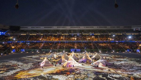 Inauguración de los Juegos Ecuestres Mundiales 2014 en Francia