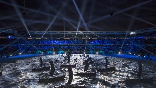 Inauguración de los Juegos Ecuestres Mundiales 2014 en Francia