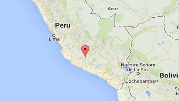 El sismo pudo sentirse en Cusco, Ayacucho, Huancavelica, Moquegua y Arequipa, entre otras localidades. (Foto: Google Maps)