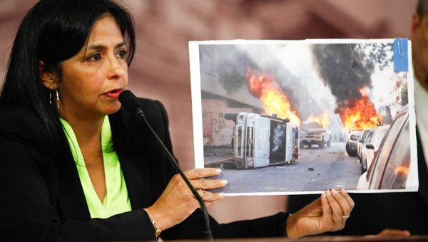 Más temprano la ministra de Comunicación de Venezuela, Delcy Rodríguez, denunció manipulación de los medios nacionales. (Foto: AVN)