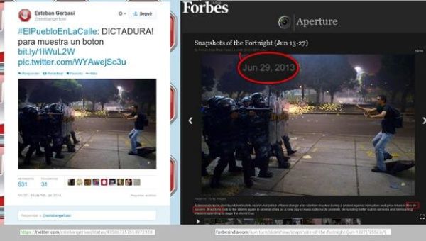 La manipulación mediática busca generar caos en Venezuela. (Foto: Twitter) 