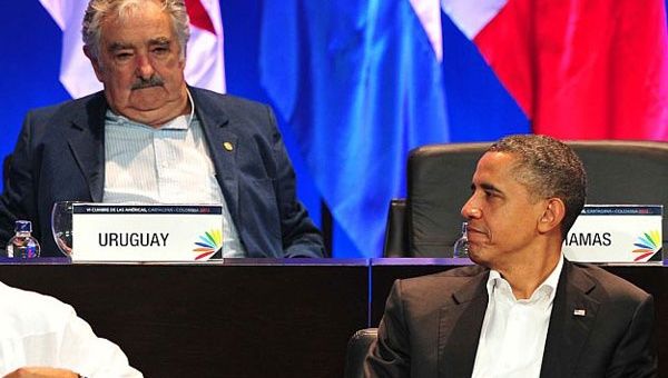 Mujica y Obama se encontraron durante la VI Cumbre de las Américas (Foto: Archivo)