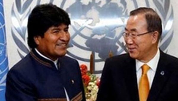 El secretario general de la ONU ya se encuentra en Bolivia. (Foto: ABI)