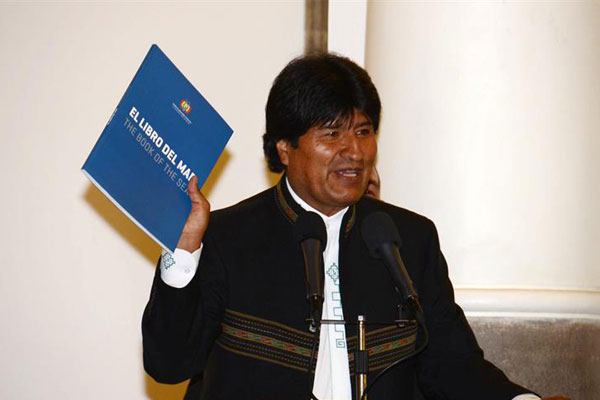 Evo Morales advirtió que seguirán difundiendo la verdad sobre el tema del mar (Foto: EFE)