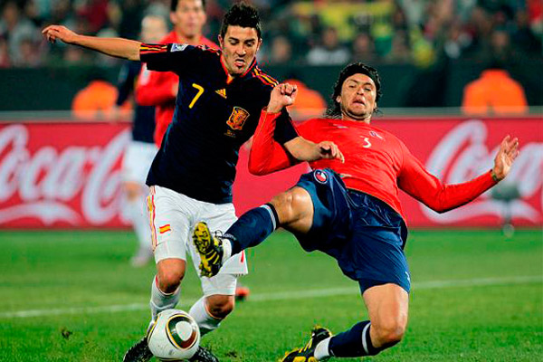 España vs Chile cuando se enfrentaron en Sudáfrica 2010.
(Foto: EFE)