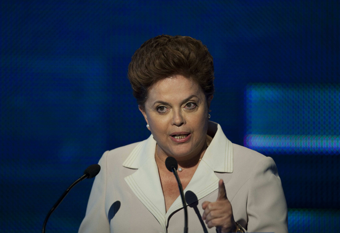 Datos de una encuesta revalan que Dilma Rousseff podría ser reelecta el 5 de octubre. EFE.