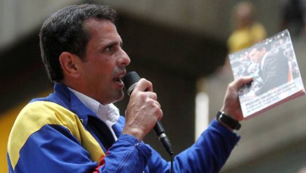 En las pasadas elecciones presidenciales del 14 de abril Capriles Radonski instó a los opositores venezolanos a la violencia en las calles (Foto: AVN)