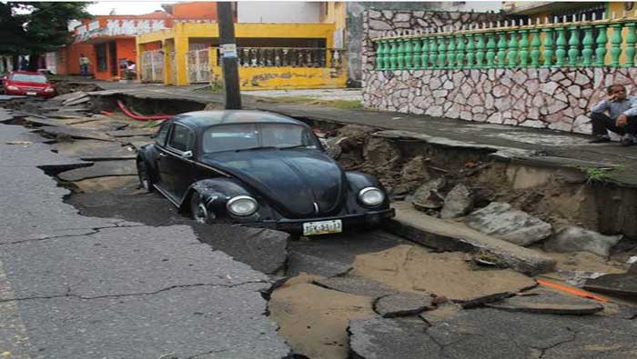 La tormenta Dolly ha ocasionado daños materiales en todo el estado de Veracruz (eluniversalmx)