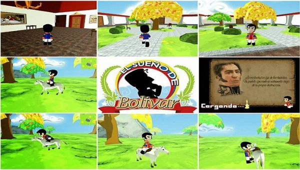 El videojuego "El Sueño de Bolívar" educará a los niños y jóvenes sobre la vida del Libertador y la historia de Venezuela (Foto: Inces)
