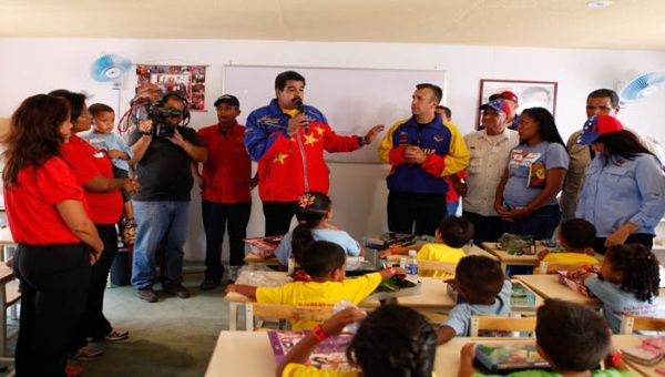 El presidente de Venezuela, Nicolás Maduro, inauguró una nueva Base de Misiones Socialistas para brindar atención social al pueblo. (Foto: AVN)