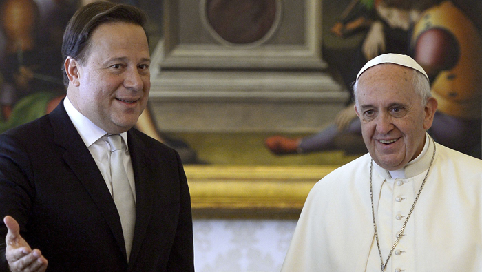 Papa Francisco recibió al presidente de Panamá Juan Carlos Valera. (Foto: Reuters)