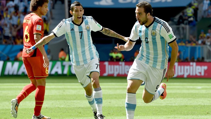 Di María no pudo jugar la final del Mundial de Fútbol porque el entonces DT de la selección argentina, Alejandro Sabella no quiso exponer al jugador. (Foto: EFE)