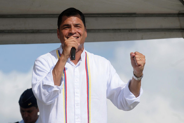 Correa destacó los logros en materia social en Ecuador (Archivo)