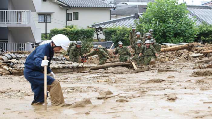 Desde el pasado mes de agosto Japón ha sido golpeado por lluvias torrenciales que afectaron principalmente la región norrte del país (AFP)