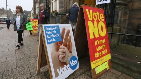 Escocia decide este 18 de septiembre si se independiza de Gran Bretaña o no. (Foto: Reuters)