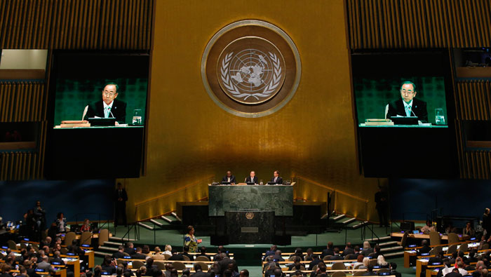 Ban inauguró este martes la cumbre de la ONU sobre el clima.(Foto. Reuters)
