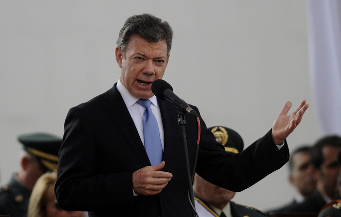 Santos aseguró que con la paz, muchas cosas se podrán lograr en Colombia. EFE.