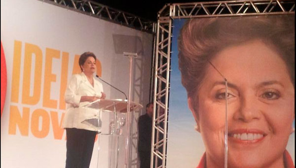 Rouusseff promete transformar Brasil (Foto:@ptbrasil)