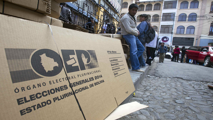 Los comicios electorales de Bolivia de desarrollaron con total normalidad. EFE.