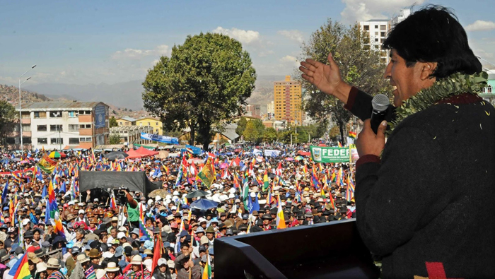 El movimiento social emprendido por Evo Morales en Bolivia ha ganado desde el 2005  siete elecciones. (Foto: EFE)