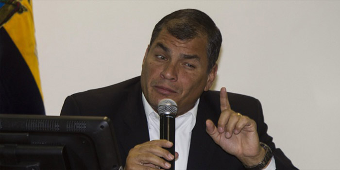 Correa denunció intentos de extraer información vía electrónica de la Presidencia. (EFE)