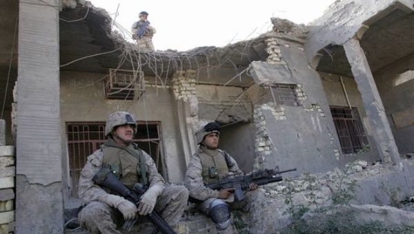 U.S. marines rest amid the rubble of a house in Fallujah in 2004.(Photo: AFP file)