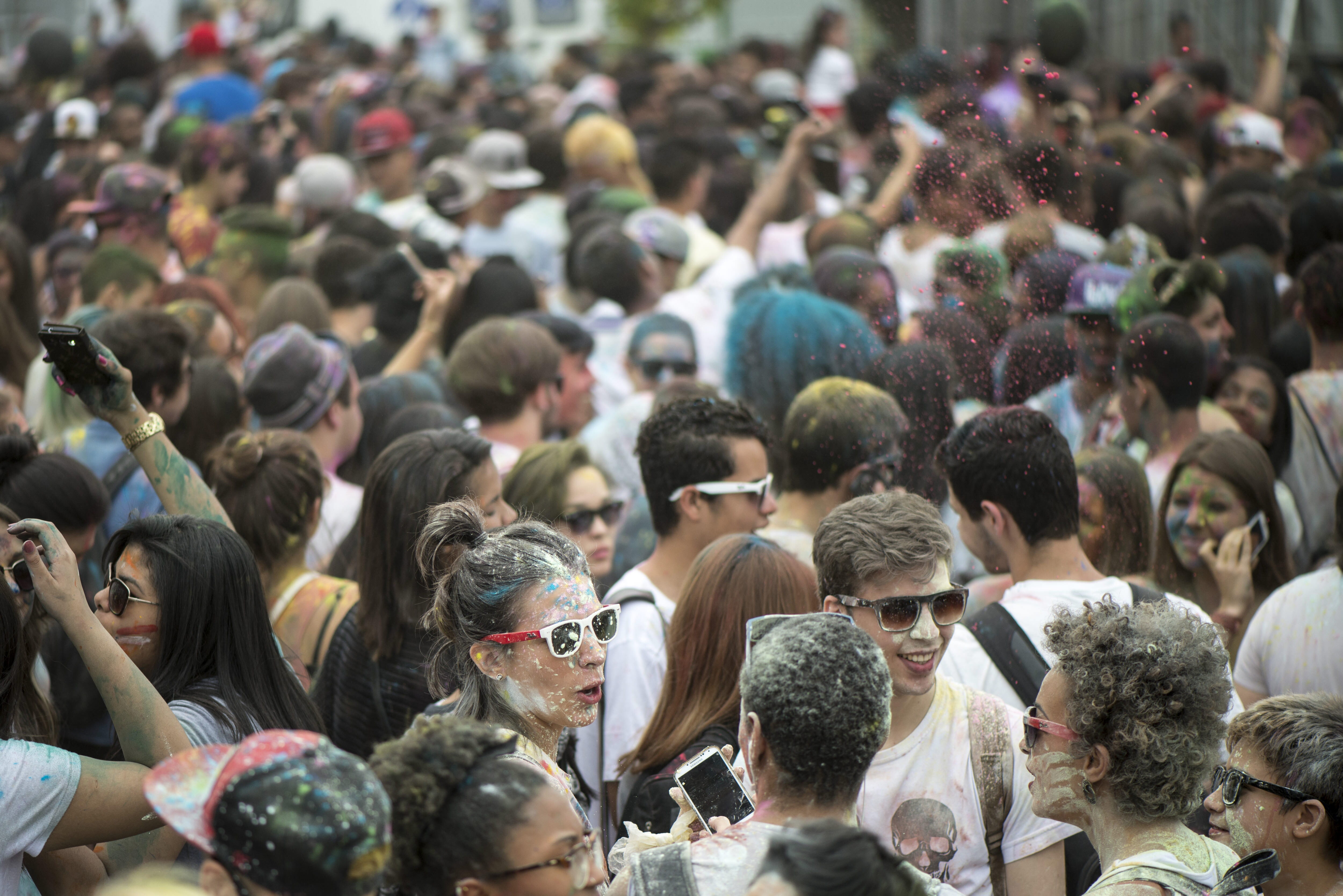 Así celebraron el Festival Holi de Colores en Brasil
