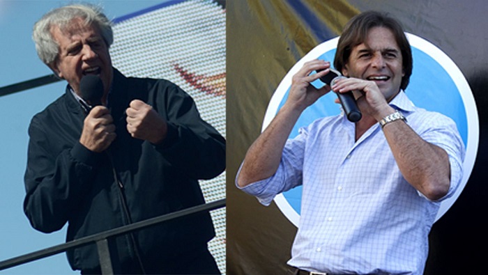 Tabaré Vázquez y Luis Lacalle Pou ya comenzaron sus campañas de cara al próximo 30 de noviembre. (Foto: Archivo)