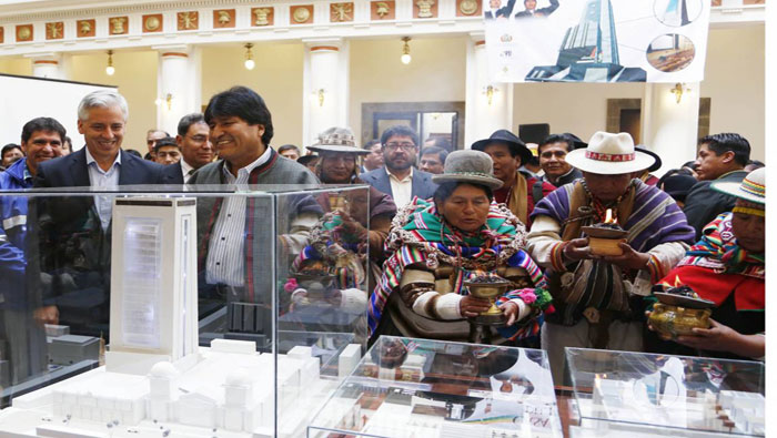 La nueva infraestructura del Ejecutivo boliviano se denominará la Casa Grande del Pueblo. (Foto:AP)