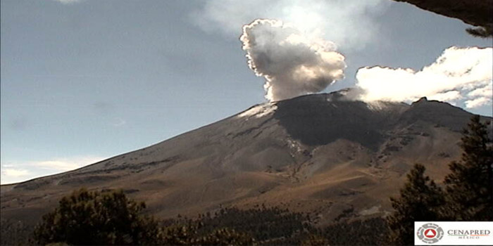 Registra el volcán Popocatépetl 191 explosiones en cinco horas. (Foto: Archivo)