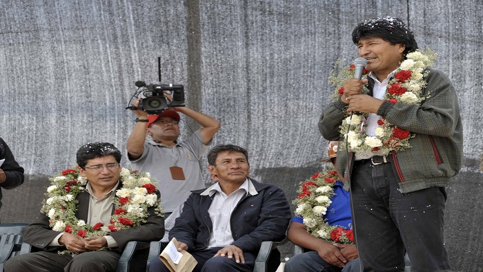 El mandatario recibe el apoyo de la mayoría de los bolivianos en su gestión como gobernante. (Foto: ABI)