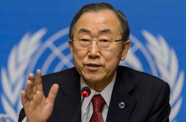 Ban Ki-moon, secretario general de la ONU.